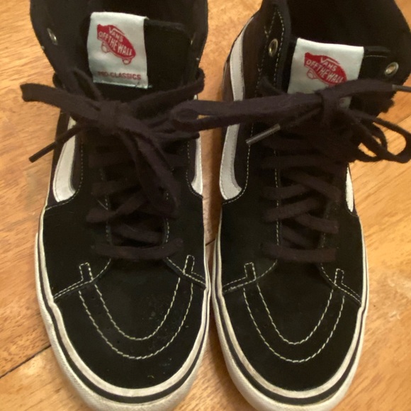 Vans Pro high top suede & canvas sneakers sz 10.5 - Picture 1 of 16